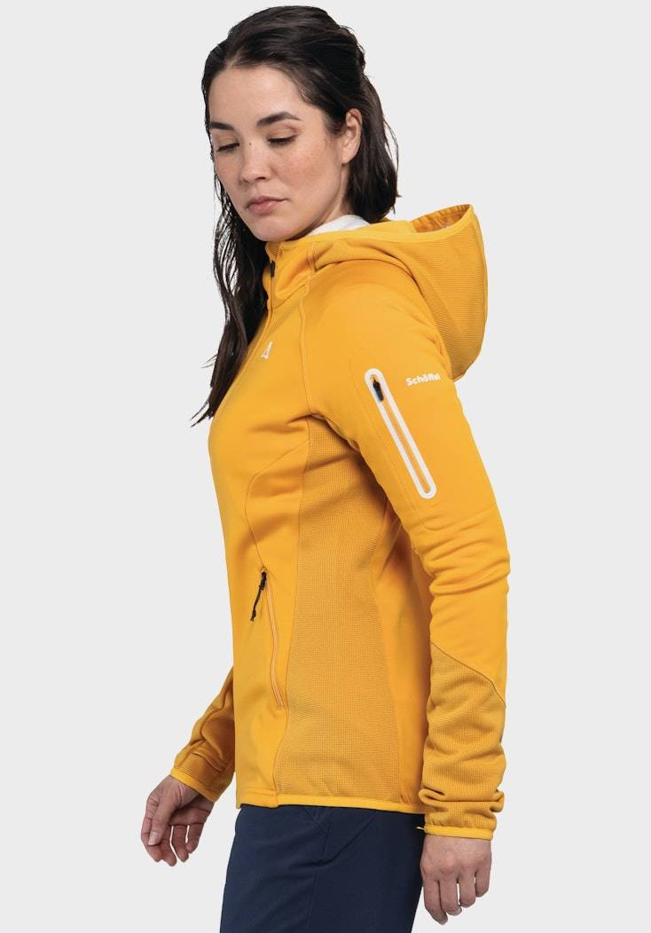 Schöffel Sportiver Fleece-Hoody aus Materialmix Im Verkauf