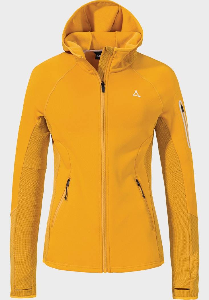Schöffel Sportiver Fleece-Hoody aus Materialmix Im Verkauf
