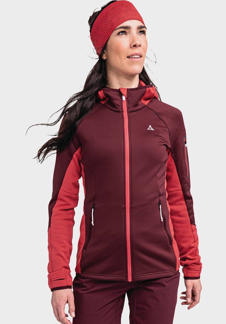 Schöffel Sportiver Fleece-Hoody aus Materialmix