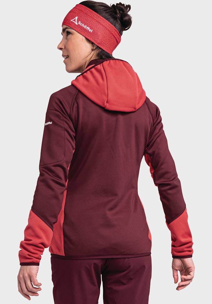 Schöffel Sportiver Fleece-Hoody aus Materialmix zollfrei