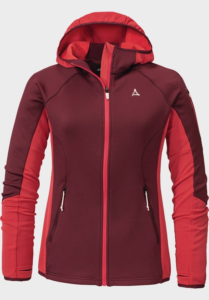 Schöffel Sportiver Fleece-Hoody aus Materialmix zollfrei