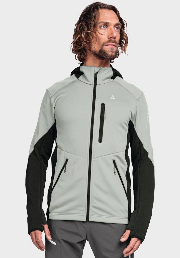 Schöffel Sportiver Fleece-Hoody aus Materialmix