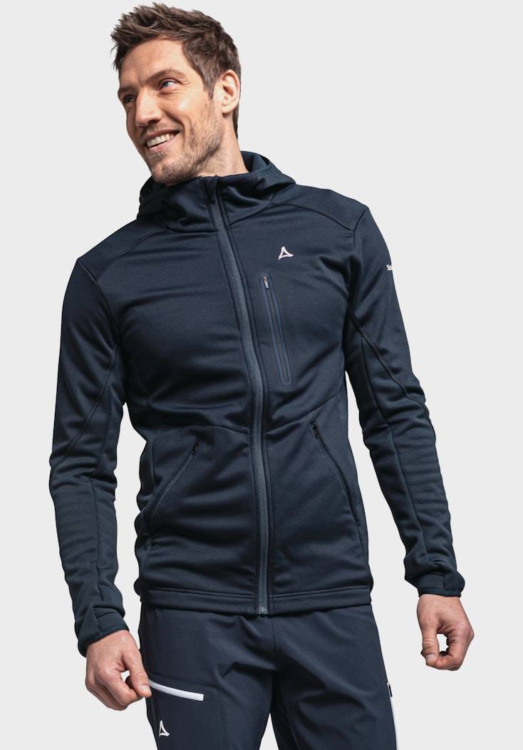 Schöffel Sportiver Fleece-Hoody aus Materialmix