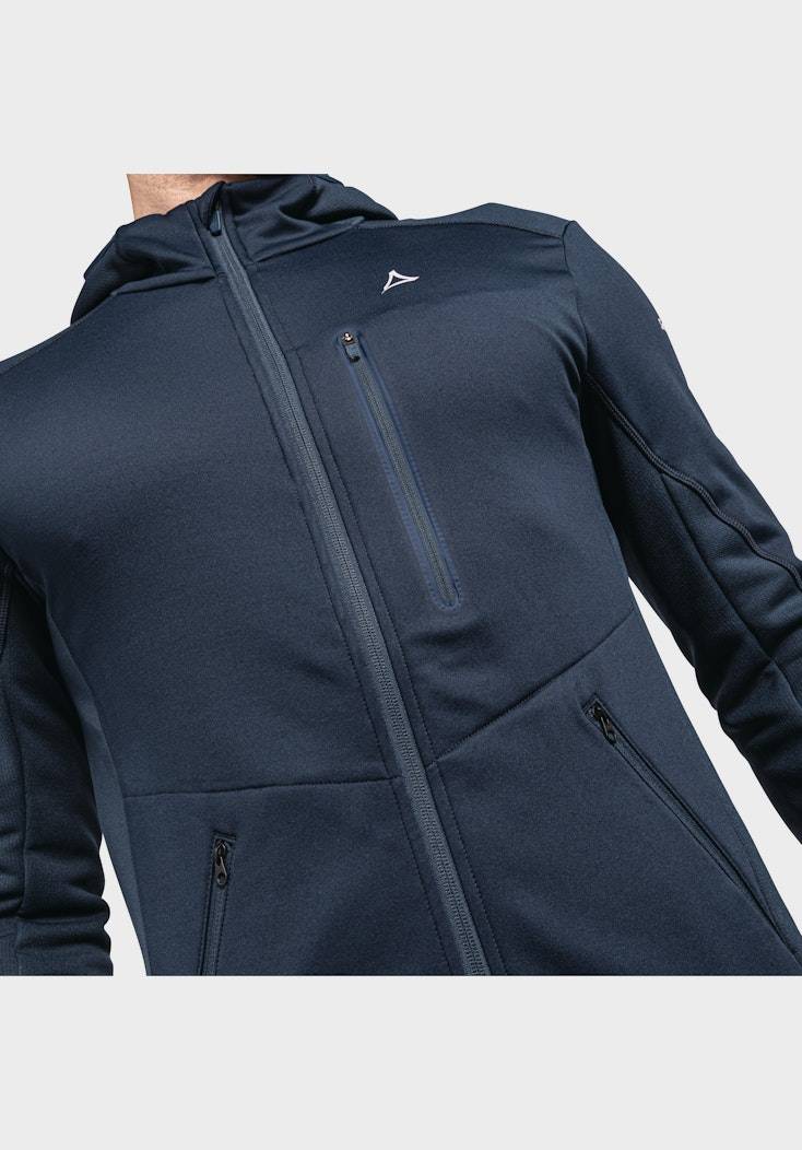 Schöffel Sportiver Fleece-Hoody aus Materialmix Sonderangebote