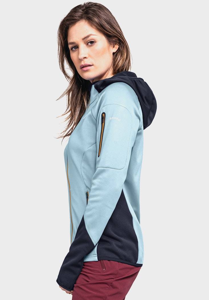 Schöffel Sportiver Fleece-Hoody aus Materialmix Jubiläumsangebot