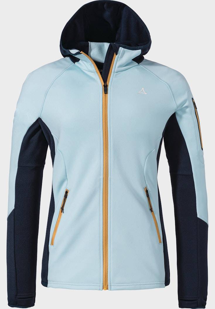Schöffel Sportiver Fleece-Hoody aus Materialmix Jubiläumsangebot