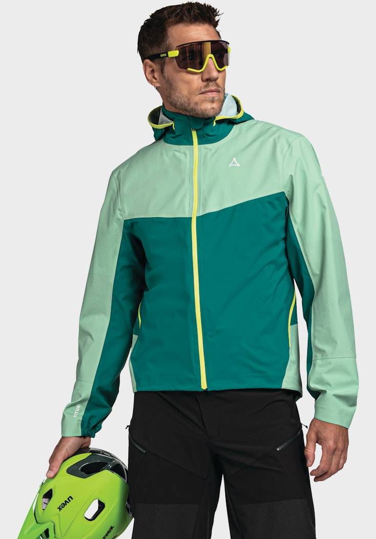 Schöffel Regenjacke mit optimaler Bike Ventilation Kostenloser Versand