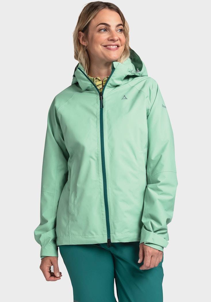 Schöffel Elastische Regenjacke mit Pack-Away Tasche Top Angebot