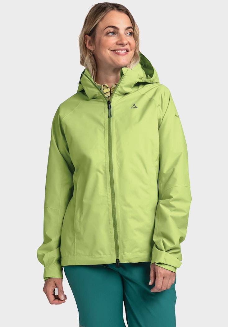 Schöffel Elastische Regenjacke mit Pack-Away Tasche