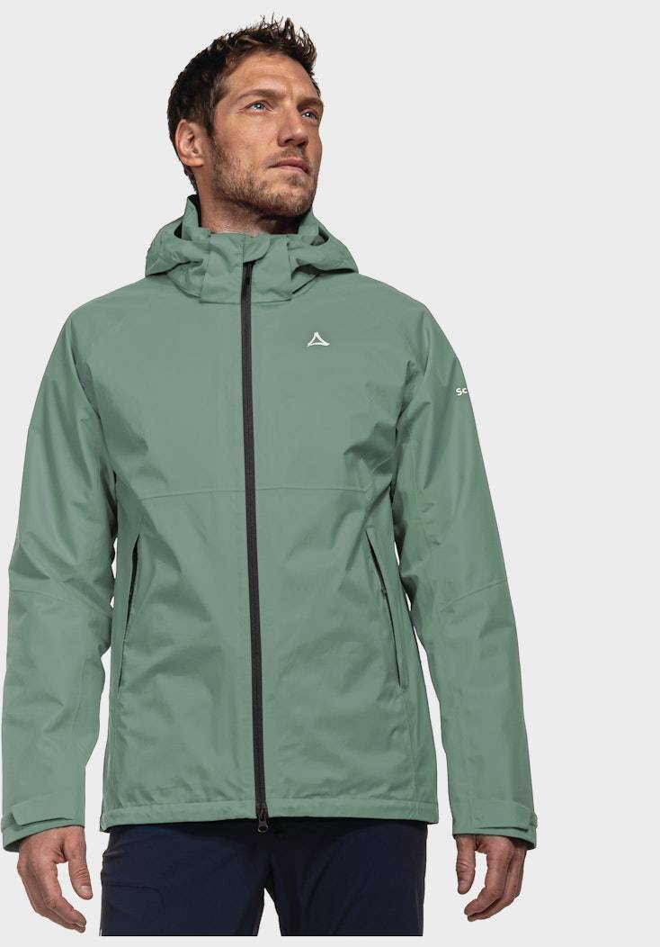Schöffel Elastische Regenjacke mit Pack-Away Tasche