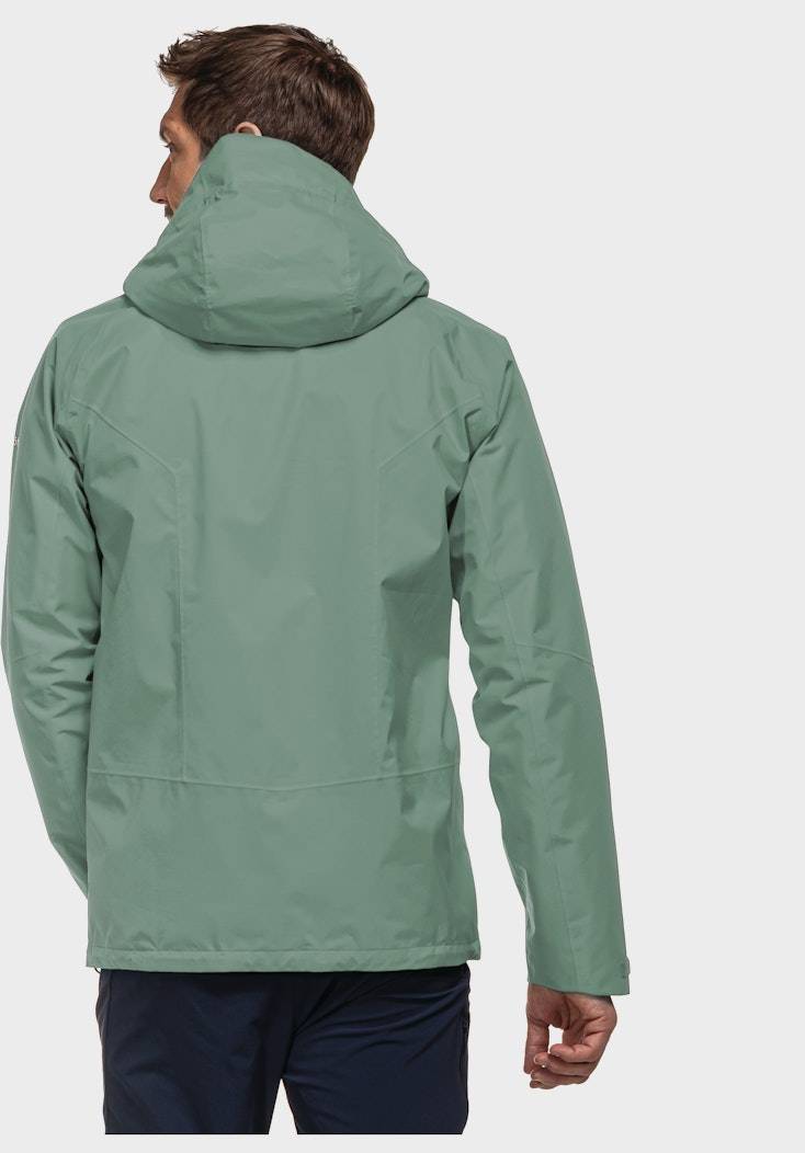 Schöffel Elastische Regenjacke mit Pack-Away Tasche Outlet