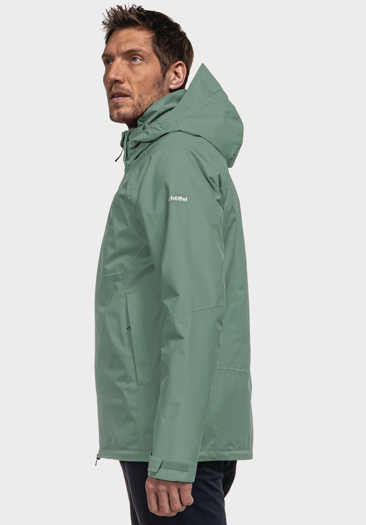 Schöffel Elastische Regenjacke mit Pack-Away Tasche Outlet