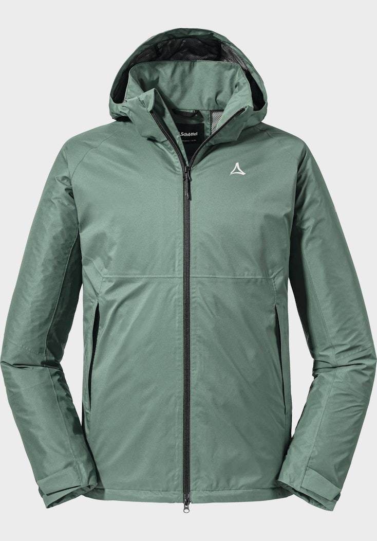 Schöffel Elastische Regenjacke mit Pack-Away Tasche Outlet