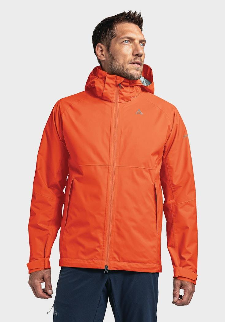 Schöffel Elastische Regenjacke mit Pack-Away Tasche