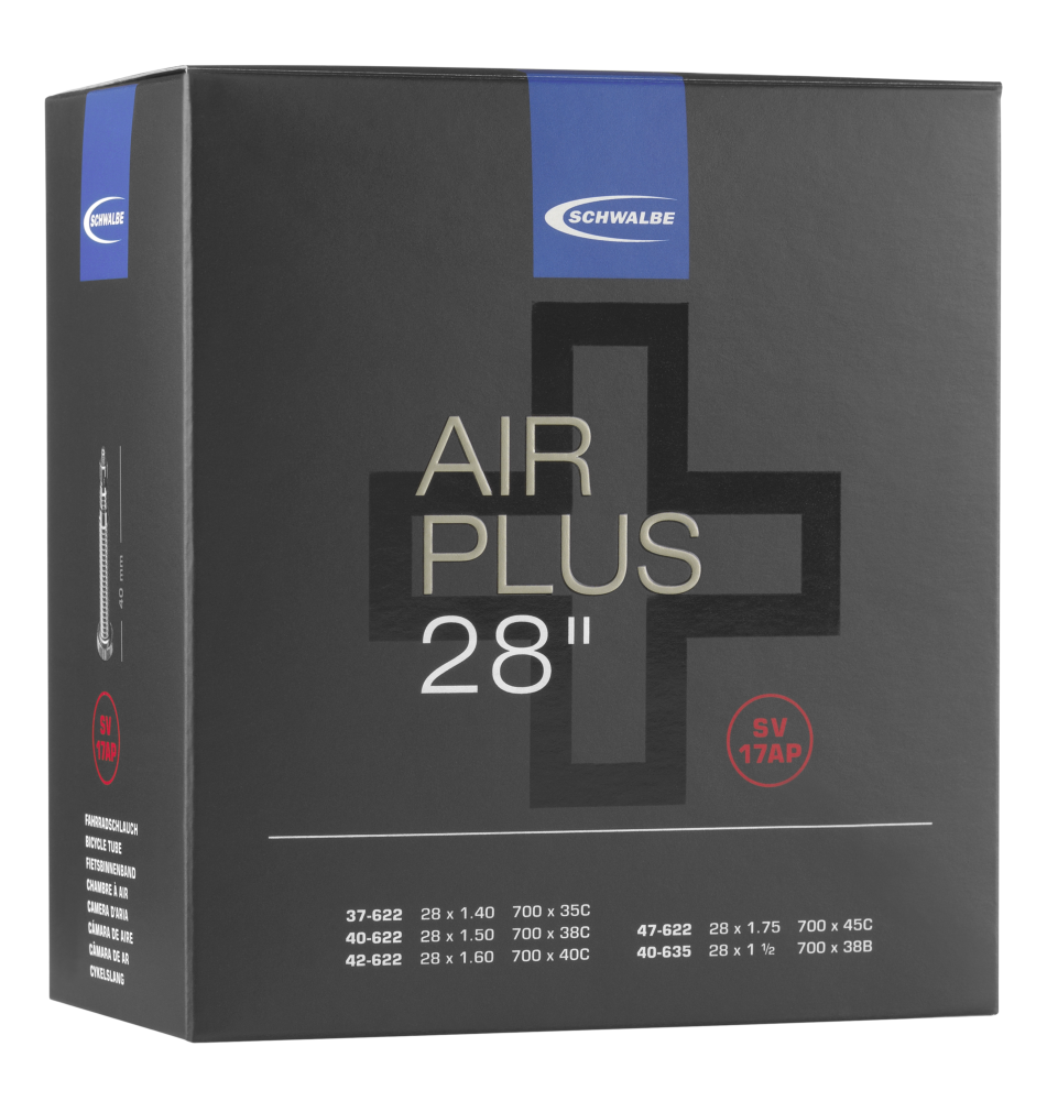 Schwalbe SCHWALBE AIR PLUS SCHLAUCH NR. 17AP (28") VIP-Rabatte