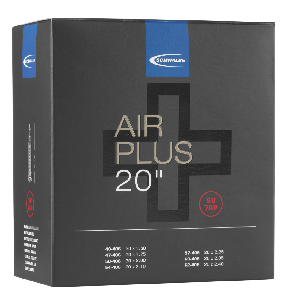Schwalbe SCHWALBE AIR PLUS SCHLAUCH NR. 7AP (20") Kostenlose Rückgabe