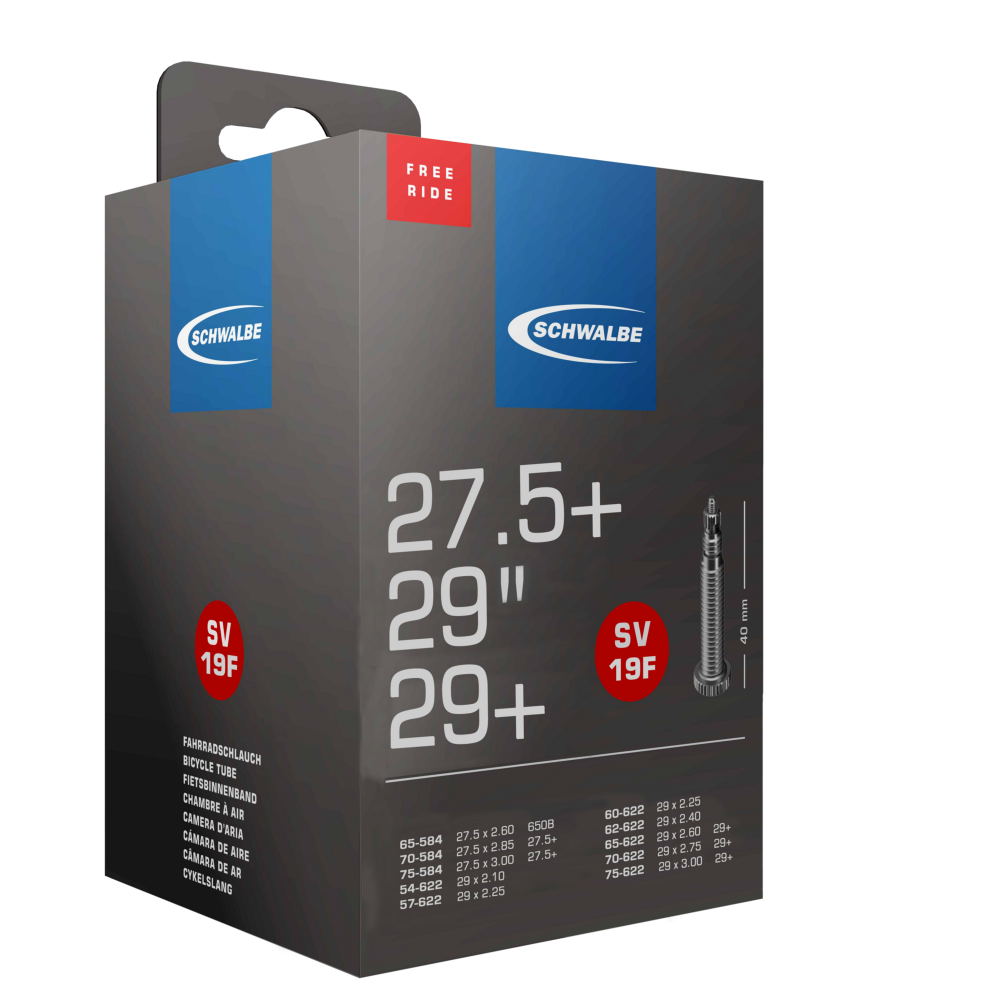 Schwalbe SCHWALBE SCHLAUCH NR. 19F FREERIDE (27.5"/29") Letzte 3 Tage