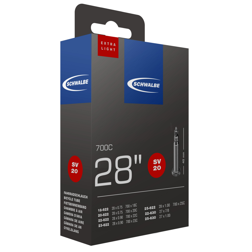 Schwalbe SCHWALBE SCHLAUCH NR. 20 EXTRA LIGHT (28"/700C) Letzte 2 Tage