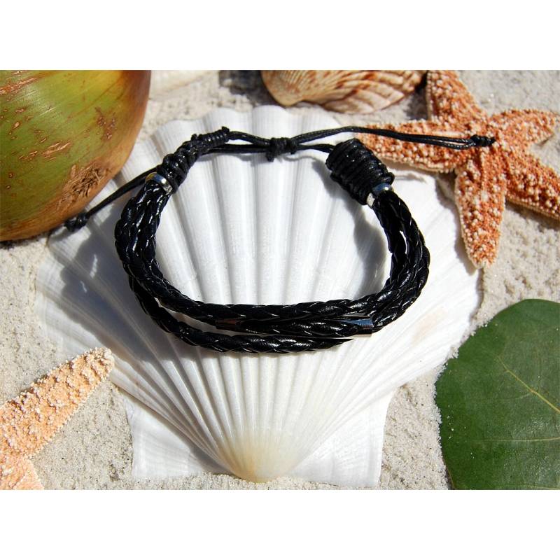 Seestern Sportswear Seestern Armband / Armbänder Echtleder Band mit Metal Öse Leder Modeschmuck /1006 Preisnachlass