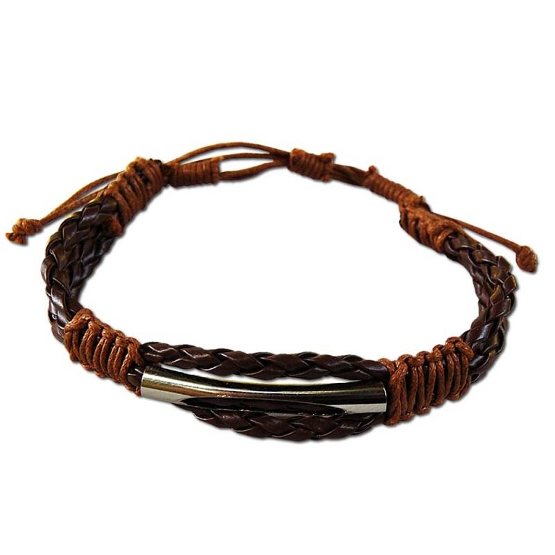 Seestern Sportswear Seestern Armband / Armbänder Echtleder Band mit Metal Öse Leder Modeschmuck /1007