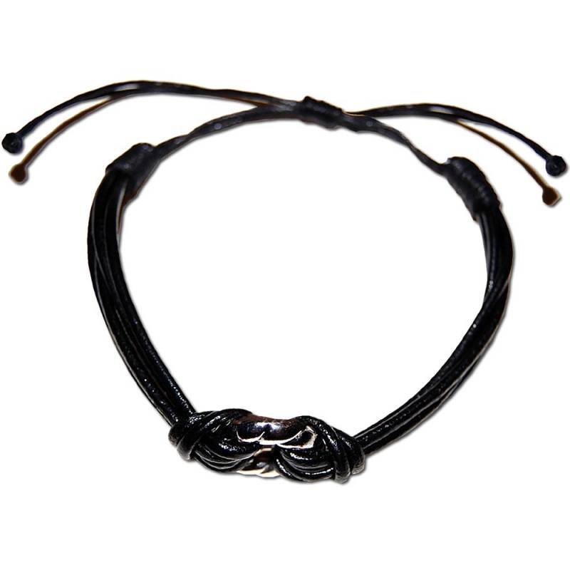 Seestern Sportswear Seestern Armband / Armbänder Echtleder Band mit metallischem Ring Leder Modeschmuck /1004 Cyber Monday