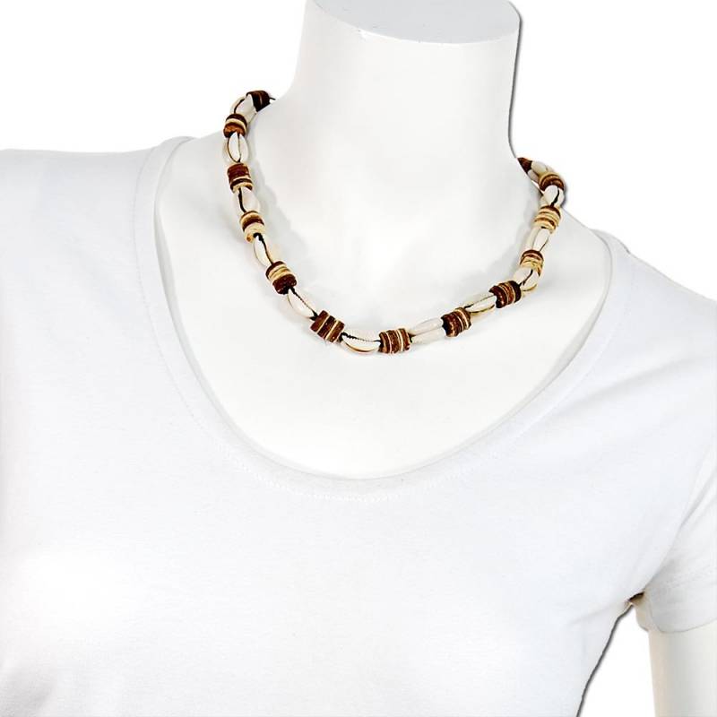 Seestern Sportswear Seestern Halskette Modeschmuck aus Kauri Muscheln & Kokosperlen /109 Im Verkauf