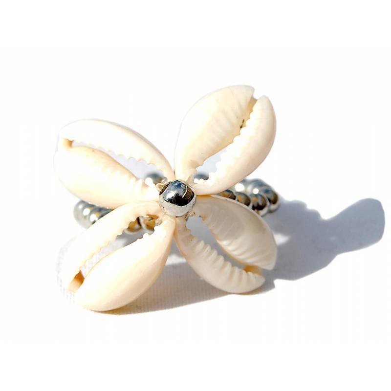 Seestern Sportswear Seestern Muschel Ring Modeschmuck aus Kauri Muscheln Surfer Shell /2001.wt 50% Rabatt für begrenzte Zeit