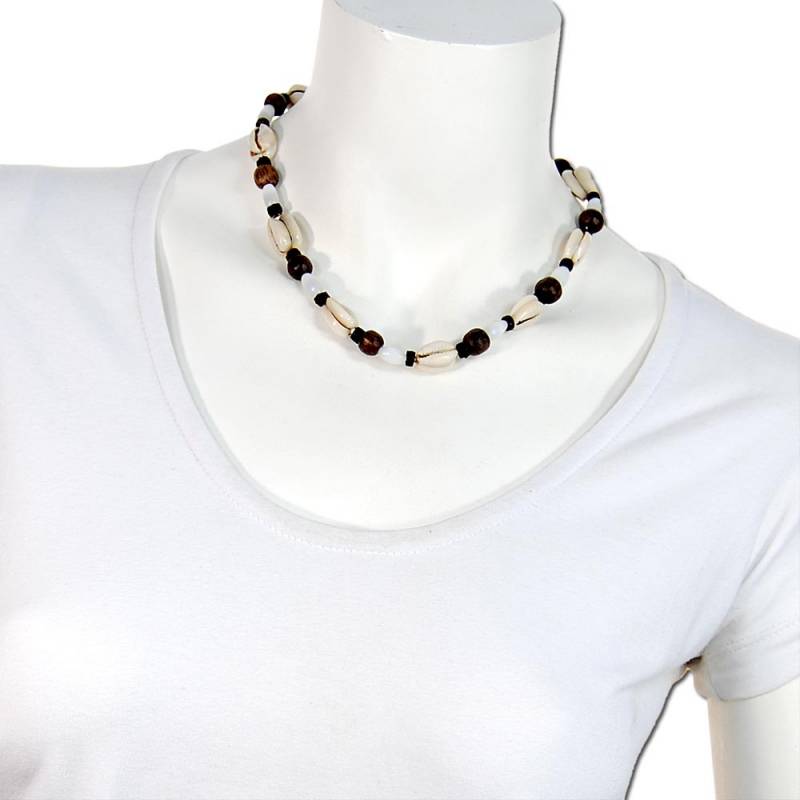Seestern Sportswear Seestern Halskette Modeschmuck aus Kauri Muscheln & Nylon-Kokosperlen /114 Rabatte dieses Monats