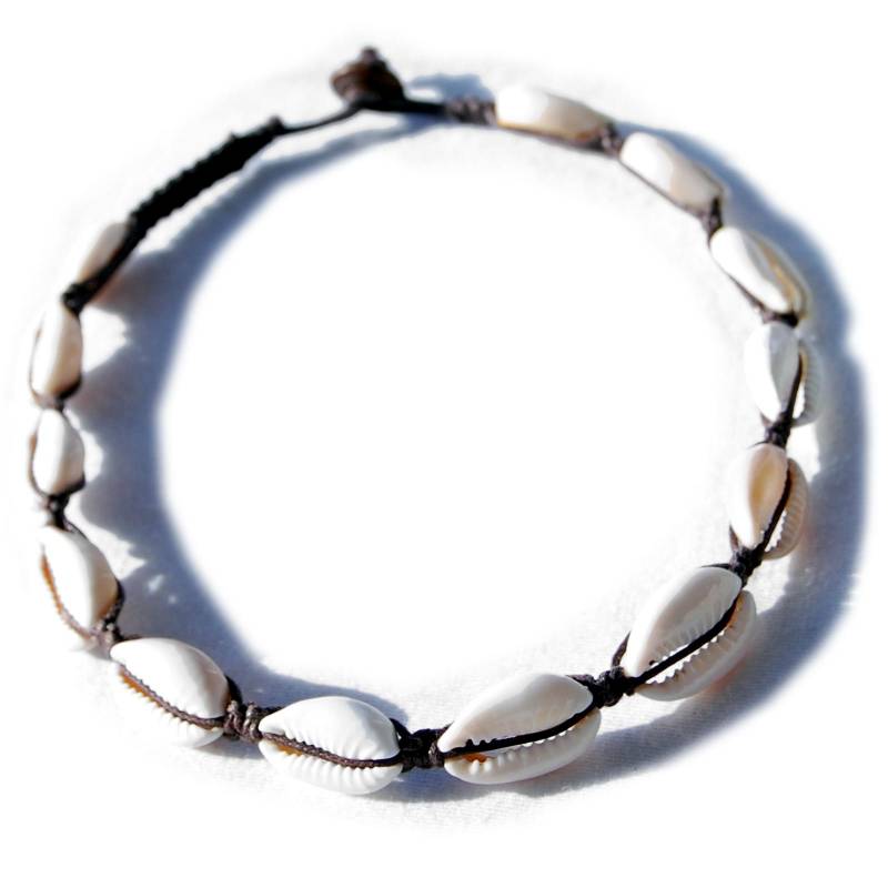 Seestern Sportswear Seestern Halskette Modeschmuck aus Kaurimuscheln & geflochtenem Halsband/102 im Angebot