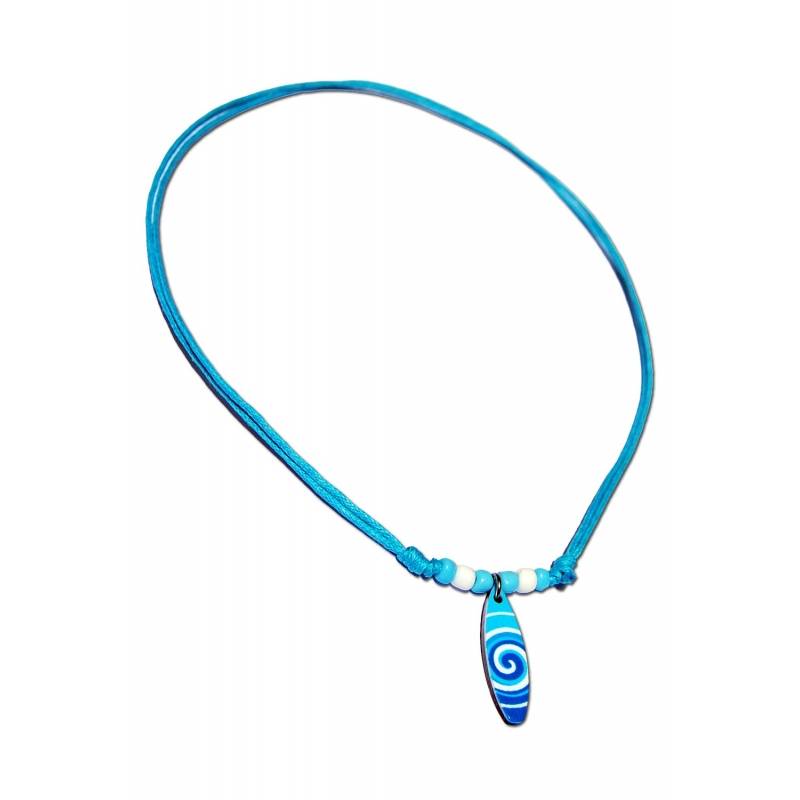 Seestern Sportswear Seestern Halskette Modeschmuck mit Surfboard Nylon Anhänger 2,5 cm variables Halsband /1586 Weihnachtsangebot