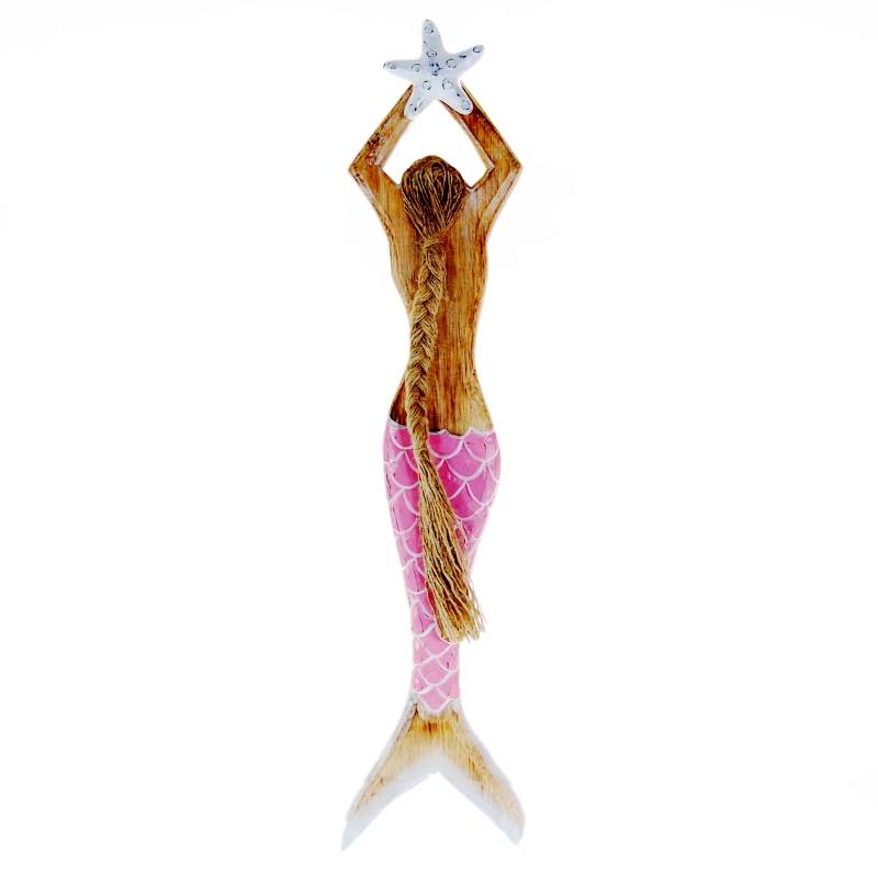 Seestern Sportswear Dekoration Holz Wand Deko Meerjungfrau Mermaid 62 x 14 cm /1981_L Super Rabatt