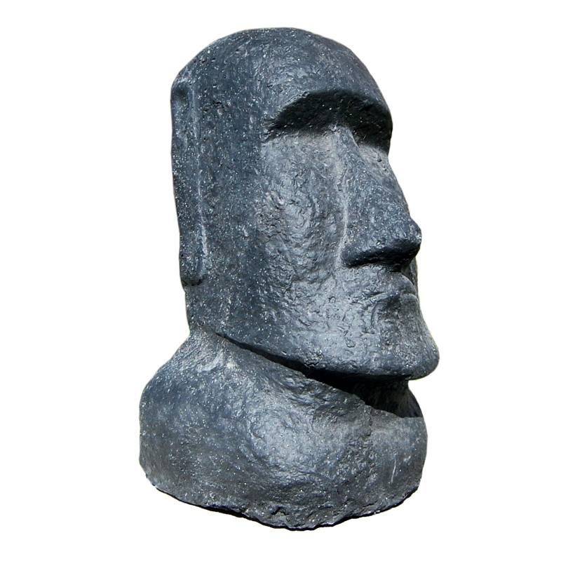 Seestern Sportswear Moai Osterinsel Garten Statue Figur Skulptur Höhe: 30 cm Steinguß für innen & außen /1887