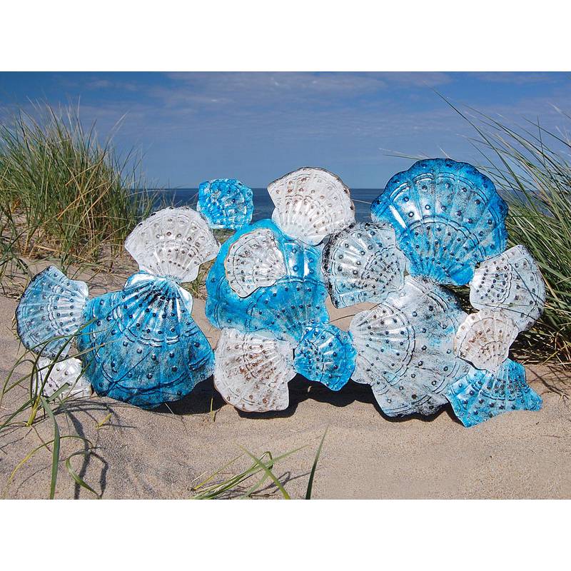 Seestern Sportswear SEESTERN Shell Muscheln Metall Wand Deko Verzierung Hänge Wand Dekoration 82cm /2304 Exklusivangebot
