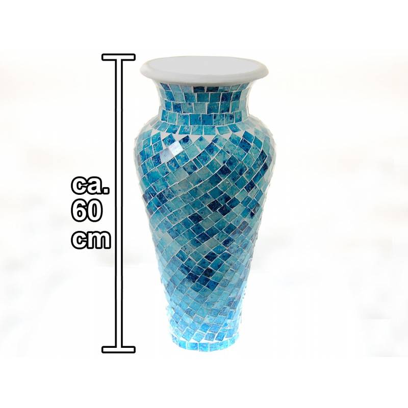 Seestern Sportswear SEESTERN Mosaik Boden Vase Tonvase mit Glas Mosaik verziert 60cm hoch /1625 Jubiläumsangebot