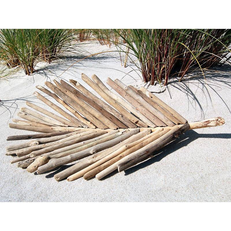 Seestern Sportswear SEESTERN Treibholz Deko Blatt Schale (60 cm) Motiv Wanddeko Driftwood Holzdeko /2350 Riesige Ersparnisse