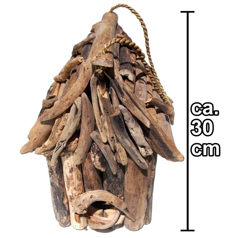 Seestern Sportswear SEESTERN Treibholz Vogelhaus Vogelhäuschen Driftwood Gartendeko /1634 Zeitbegrenzte Promotion