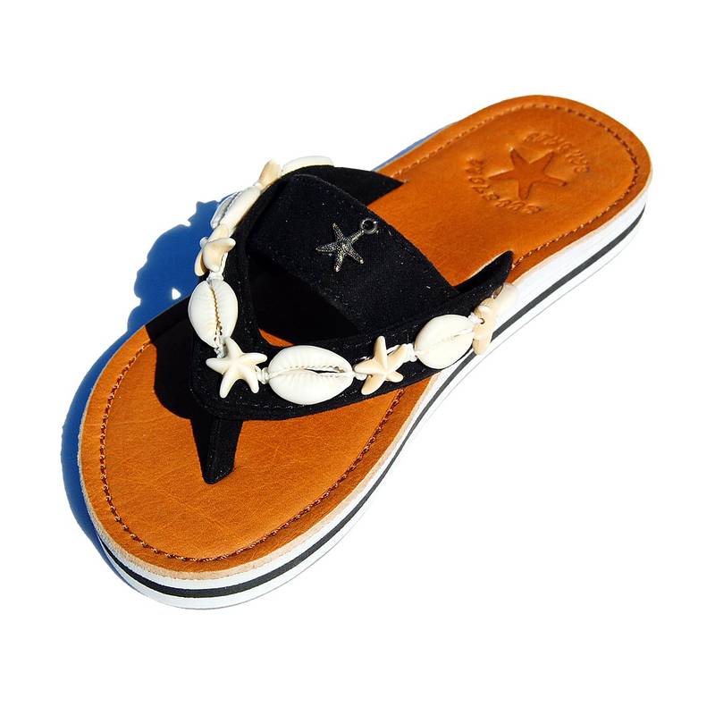 Seestern Sportswear SEESTERN Mädchen Leder Zehentrenner Zehensandale Zehensteg Sandalen in Gr.24-35 /2303 Osterangebot