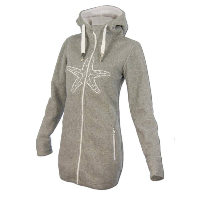 Seestern Sportswear SEESTERN Damen Kapuzen Fleecejacke 2WegeZipper Fleecemantel Fleece Sweatj.XS-4XL /1426 Letzte 3 Tage