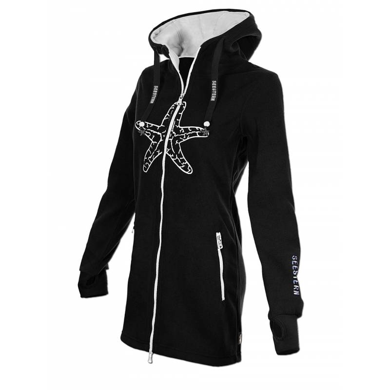 Seestern Sportswear SEESTERN Damen Kapuzen Fleecejacke 2WegeZipper Fleecemantel Fleece Sweatj.XS-4XL /1726 Neueste Stile