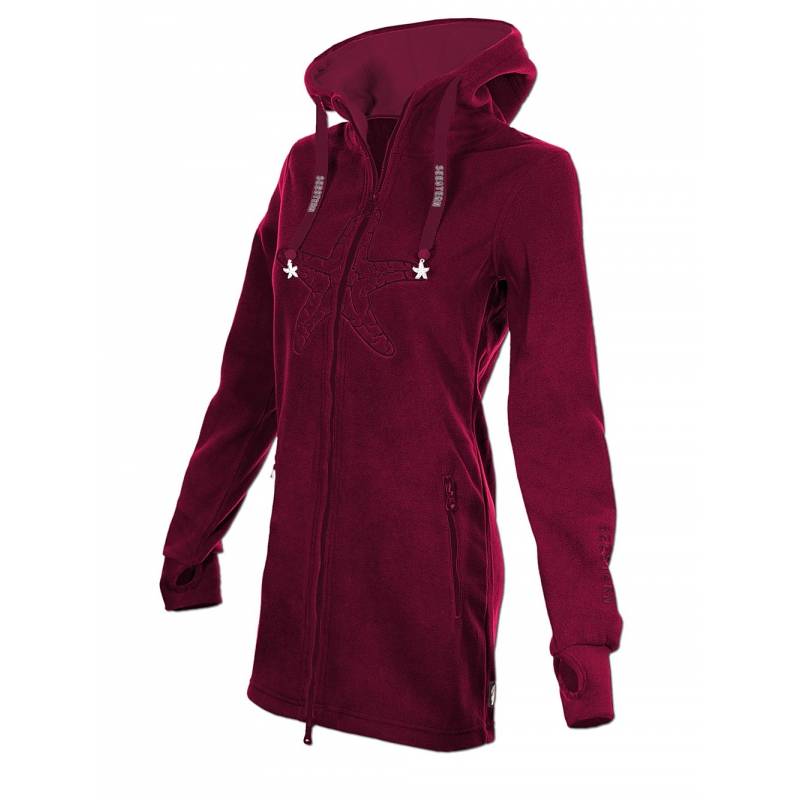 Seestern Sportswear SEESTERN Damen Kapuzen Fleecejacke 2WegeZipper Fleecemantel Fleece Sweatj.XS-4XL /2126.bx Zeitbegrenzte Promotion