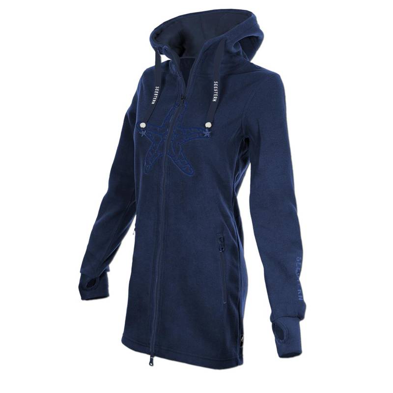 Seestern Sportswear SEESTERN Damen Kapuzen Fleecejacke 2WegeZipper Fleecemantel Fleece Sweatj.XS-4XL /2126.nv_nv Bis zu 65% Rabatt