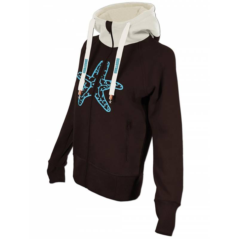 Seestern Sportswear SEESTERN Damen Kapuzen Sweat Shirt Jacke Pullover Zip Hoody Sweater Gr.XS-XXL /1422-1622 Riesige Rabatte
