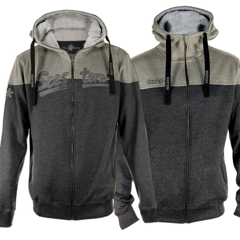 Seestern Sportswear SEESTERN Herren Kapuzen Sweat Shirt Jacke Pullover Zip Hoody Sweater Gr.S-XXL /1745-46