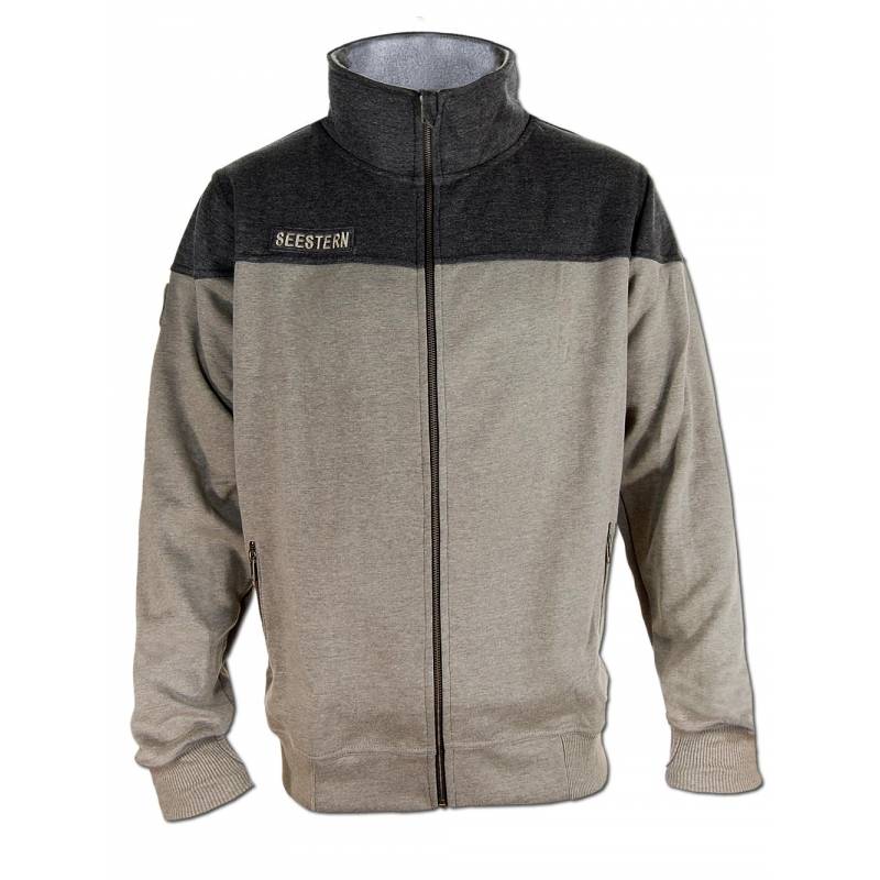 Seestern Sportswear SEESTERN Herren Stehkragen Sweat Shirt Jacke Pullover Zip Hoody Sweater Gr.S-XXL /1747-48 im Angebot