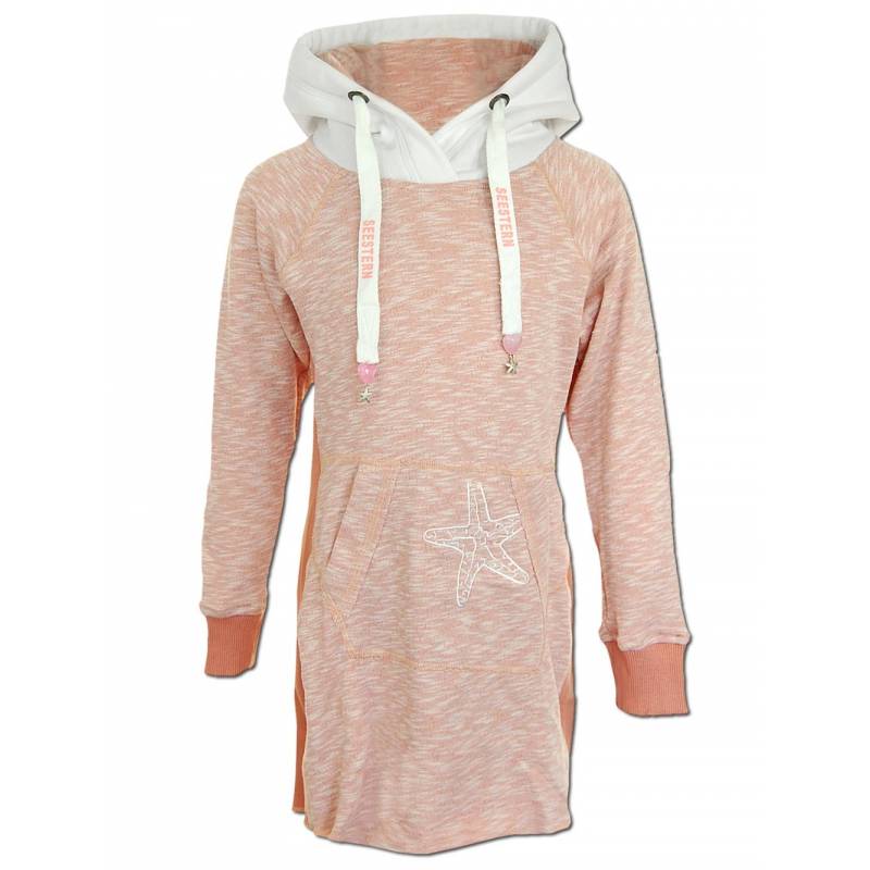 Seestern Sportswear SEESTERN Kinder Langes Kapuzen Sweat Shirt Pullover Hoody Sweater Gr.116-164 /1805.og_wt Limitierter Zeitrabatt
