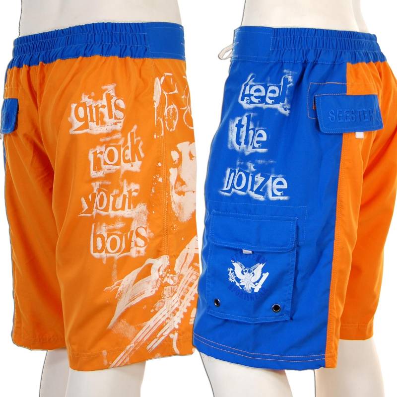 Seestern Sportswear SEESTERN Noddy Holder Memorial Boardshorts Badeshorts Slade Feel The Noize XXS-3XL /1547 Weihnachtsangebot