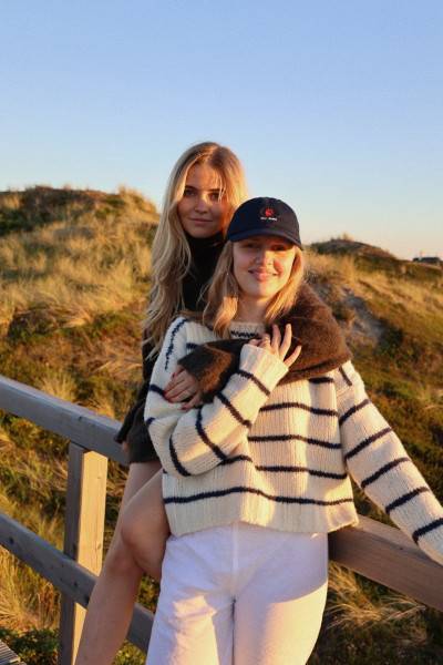 Sosue Pullover Sailor Stripes Cream Blue Kostenloser Versand
