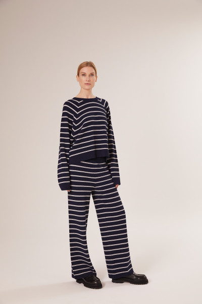 Sosue Stripe Knit Jogger Stripes Rabatt
