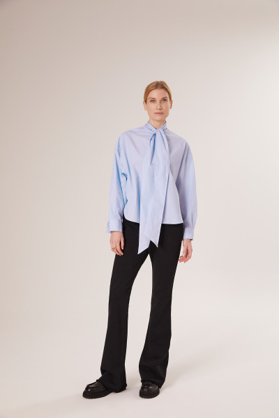 Sosue Bow Blouse Blue Stripes Günstig kaufen