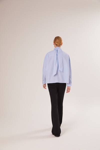Sosue Bow Blouse Blue Stripes Günstig kaufen